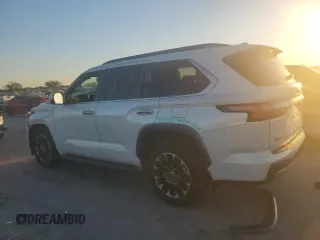 2023 Toyota Sequoia SR5 with VIN 7SVAAAAA9PX001329, listed as a Copart auction lot 75925634 with 0 mi miles and Salvage Title. Bid and sale history available at carsss.com. Image 2.