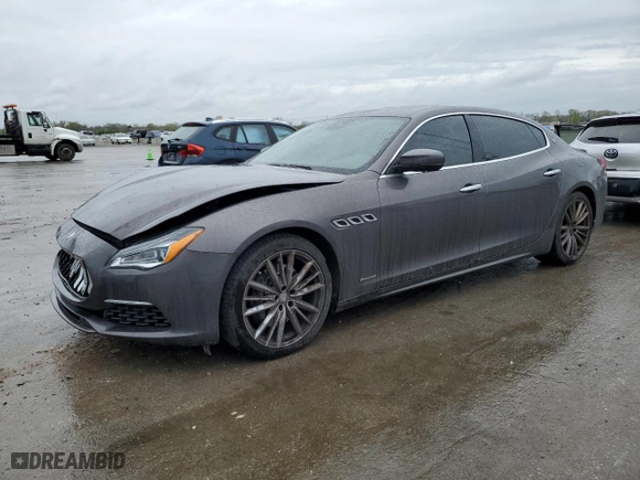 2019 Maserati Quattroporte S GranLusso with VIN ZAM56YPL0K1326229, listed as a Copart auction lot 49765644 with 43,159 mi miles and Salvage Title. Bid and sale history available at carsss.com. Image 1.