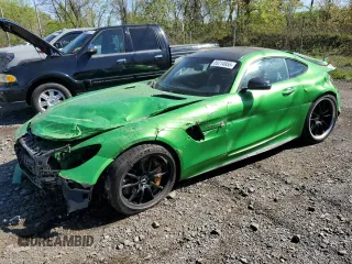 2018 Mercedes-Benz AMG GT R z VIN WDDYJ7KA1JA017485, wystawiony jako Copart lot #55214955 z przebiegiem 9019 mil mil oraz Szkody całkowita. Historia ofert i sprzedaży dostępna na DreamBid. Obrazek 1.