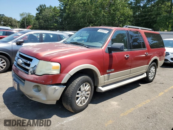 2007 Ford Expedition EL Eddie Bauer with VIN 1FMFK17557LA12743, listed as a Copart auction lot 66068014 with 0 mi miles and Clean Title. Bid and sale history available at carsss.com. Image 1.