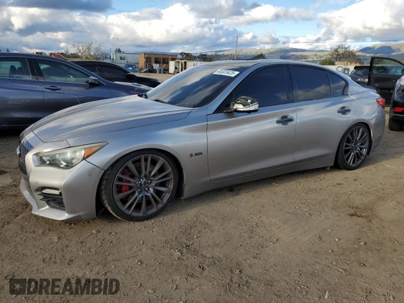2017 Infiniti Q50 Red Sport 400 z VIN JN1FV7AP7HM850957, wystawiony jako Copart lot #46323425 z przebiegiem 98 204 mil mil oraz Szkoda całkowita • Salvage title. Historia ofert i sprzedaży dostępna na DreamBid. Obrazek 1.