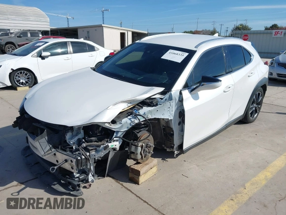 2021 Lexus UX with VIN JTHX3JBH5M2034944, listed as a IAAI auction lot 41068335 with 53,522 mi miles. Bid and sale history available at carsss.com. Image 19.