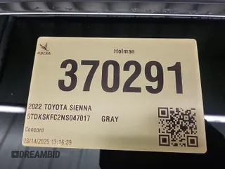 2022 Toyota Sienna LE с VIN 5TDKSKFC2NS047017, выставлен на аукционе IAAI как лот 42501101 с пробегом 155 942 миль миль и . История ставок и продаж доступна на DreamBid. Изображение 25.