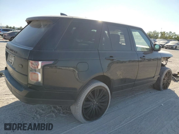 2022 Land Rover Range Rover Westminster with VIN SALGS2RU9NA459581, listed as a Copart auction lot 77399534 with 56,644 mi miles and Salvage title. Bid and sale history available at DreamBid. Image 3.