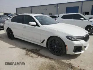 2021 BMW 5 Series 540i with VIN WBA53BJ02MWW89420, listed as a Copart auction lot 47662075 with 58,680 mi miles and Salvage Title. Bid and sale history available at DreamBid. Image 4.