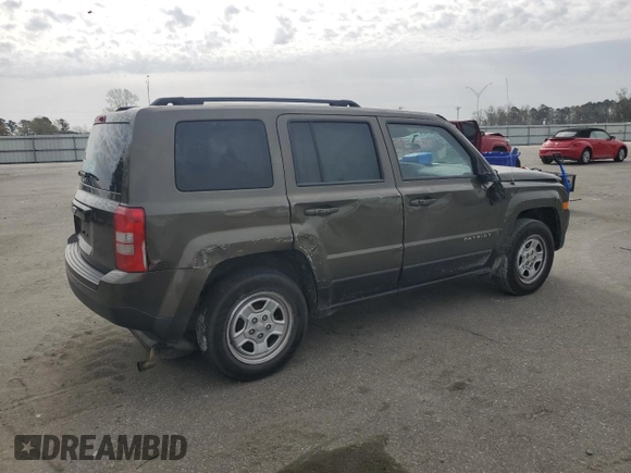 2015 Jeep Patriot Sport with VIN 1C4NJPBB5FD334648, listed as a Copart auction lot 50213805 with 184,019 mi miles and Salvage Title. Bid and sale history available at DreamBid. Image 3.