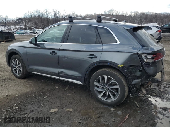 2024 Audi Q5 S line Premium with VIN WA1GAAFY5R2023624, listed as a Copart auction lot 42004095 with 24,041 mi miles and Salvage Title. Bid and sale history available at carsss.com. Image 2.