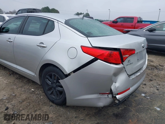 2013 Kia Optima LX with VIN KNAGM4A7XD5337481, listed as a IAAI auction lot 41195440 with 118,116 mi miles. Bid and sale history available at carsss.com. Image 6.