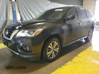 2019 Nissan Pathfinder SV z VIN 5N1DR2MM1KC633975, wystawiony jako Copart lot #55330965 z przebiegiem 110 666 mil mil oraz Czysty tytuł • Clean title. Historia ofert i sprzedaży dostępna na DreamBid. Obrazek 1.