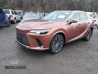 2023 Lexus RX 350h with VIN 2T2BBMCAXPC018936, listed as a IAAI auction lot 41027968 with 20,669 mi miles and . Bid and sale history available at DreamBid. Image 2.