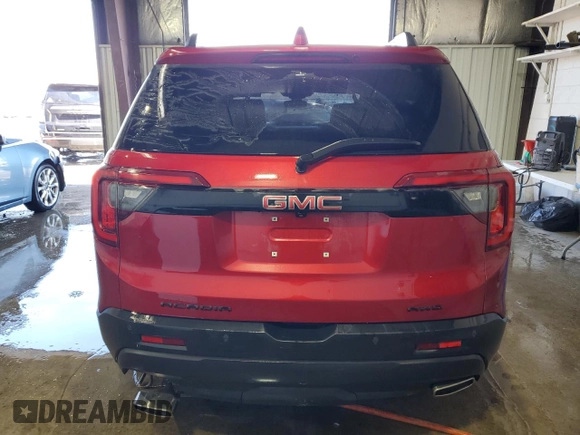2023 GMC Acadia SLT with VIN 1GKKNUL44PZ123567, listed as a Copart auction lot 46198215 with 27,649 mi miles and Salvage Title. Bid and sale history available at DreamBid. Image 6.