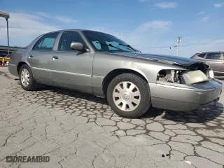 2004 Mercury Grand Marquis LS Premium with VIN 2MEHM75W14X602571, listed as a Copart auction lot 53427295 with 67,423 mi miles and Salvage Title. Bid and sale history available at carsss.com. Image 4.
