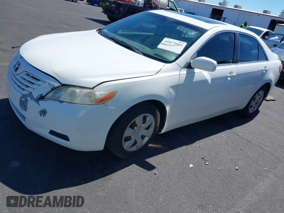 2007 Toyota Camry CE with VIN JTNBE46K473111827, listed as a IAAI auction lot 41872683 with 173,058 mi miles. Bid and sale history available at carsss.com. Image 2.