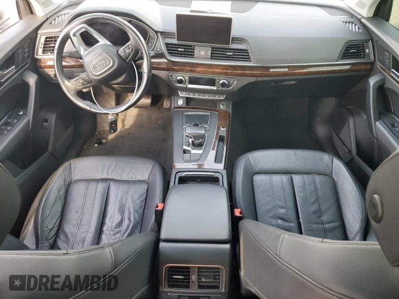 2018 Audi Q5 Premium Plus with VIN WA1BNAFY3J2009000, listed as a Copart auction lot 60515205 with Not provided miles and Salvage title. Bid and sale history available at DreamBid. Image 8.