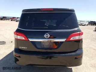 2012 Nissan Quest S with VIN JN8AE2KP8C9033053, listed as a Copart auction lot 54130704 with 155,162 mi miles and Salvage Title. Bid and sale history available at carsss.com. Image 6.