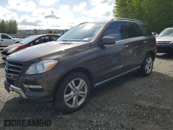 2015 Mercedes-Benz M 350 with VIN 4JGDA5JB9FA553014, listed as a Copart auction lot 55325335 with 122,313 mi miles and Salvage Title. Bid and sale history available at DreamBid. Image 1.
