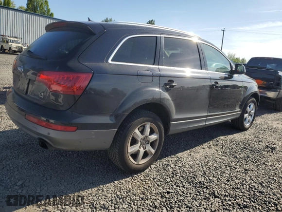 2014 Audi Q7 Premium with VIN WA1CGAFE9ED019934, listed as a Copart auction lot 56388595 with 104,549 mi miles and Salvage title. Bid and sale history available at DreamBid. Image 3.