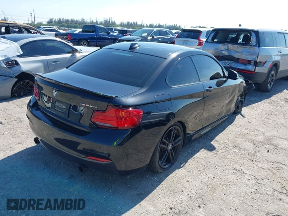2019 BMW 2 Series M240i with VIN WBA2J5C53KVC07918, listed as a IAAI auction lot 42039042 with 46,133 mi miles and . Bid and sale history available at carsss.com. Image 4.