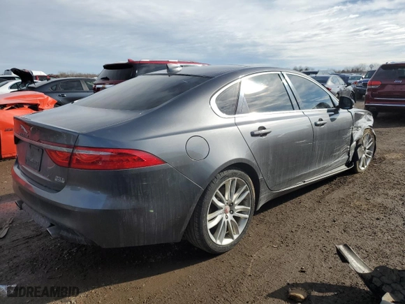 2016 Jaguar XF 35t Prestige with VIN SAJBK4BV8GCY18346, listed as a Copart auction lot 46985125 with 89,484 mi miles and Salvage Title. Bid and sale history available at carsss.com. Image 3.
