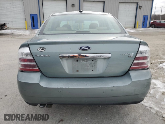 2008 Ford Taurus Limited with VIN 1FAHP28W58G101059, listed as a Copart auction lot 89012075 with 128,122 mi miles and Clean Title. Bid and sale history available at carsss.com. Image 6.