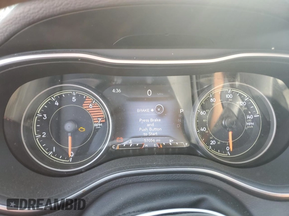 2022 Jeep Cherokee Latitude Lux with VIN 1C4PJLMN4ND524075, listed as a Copart auction lot 51060215 with 57,056 mi miles and Clean title. Bid and sale history available at DreamBid. Image 9.