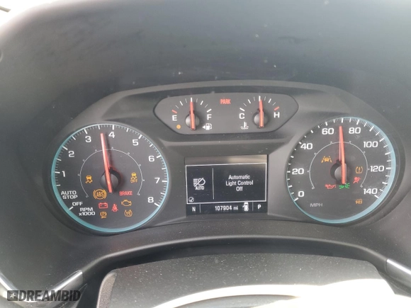 2020 Chevrolet Equinox LS with VIN 2GNAXHEVXL6117462, listed as a Copart auction lot 52993595 with 107,904 mi miles and Salvage Title. Bid and sale history available at carsss.com. Image 9.