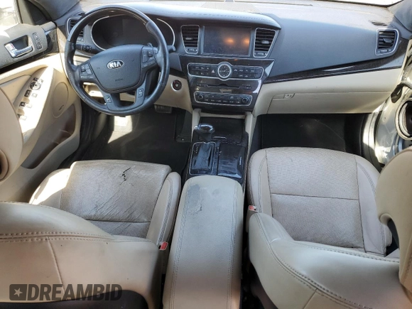 2014 Kia Cadenza Premium with VIN KNALN4D75E5128822, listed as a Copart auction lot 75172014 with 156,736 mi miles and Salvage Title. Bid and sale history available at carsss.com. Image 8.