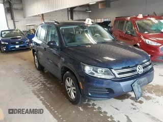 2016 Volkswagen Tiguan S with VIN WVGBV7AXXGW565289, listed as a IAAI auction lot 42113317 with 83,537 mi miles and . Bid and sale history available at DreamBid. Image 1.