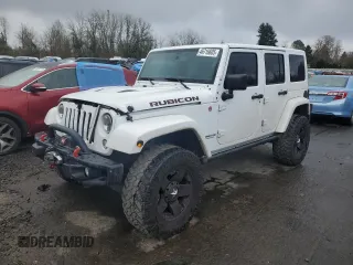 2015 Jeep Wrangler Unlimited Rubicon Hard Rock with VIN 1C4HJWFG8FL647910, listed as a Copart auction lot 46716605 with 48,139 mi miles and Salvage Title. Bid and sale history available at carsss.com. Image 1.
