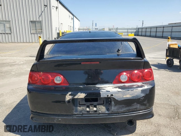 2006 Acura RSX Type-S Leather with VIN JH4DC53066S021223, listed as a Copart auction lot 55847755 with 188,776 mi miles and Clean Title. Bid and sale history available at carsss.com. Image 6.