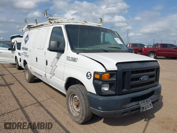 2008 Ford Econoline Cargo Commercial with VIN 1FTNE24L08DA86051, listed as a IAAI auction lot 42040533 with Not Provided miles and . Bid and sale history available at carsss.com. Image 1.