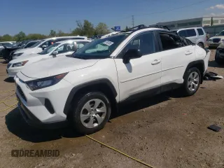 2021 Toyota RAV4 LE with VIN 2T3F1RFV6MC229588, listed as a Copart auction lot 57961865 with 43,652 mi miles and Salvage title. Bid and sale history available at DreamBid. Image 1.