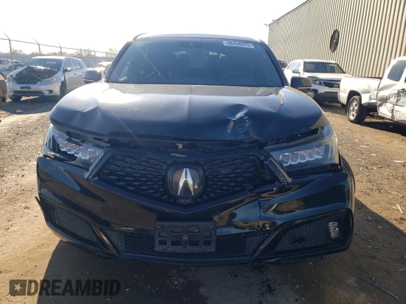 2019 Acura MDX Technology with VIN 5J8YD4H04KL025196, listed as a Copart auction lot 88458975 with 88,736 mi miles and Salvage title. Bid and sale history available at DreamBid. Image 5.