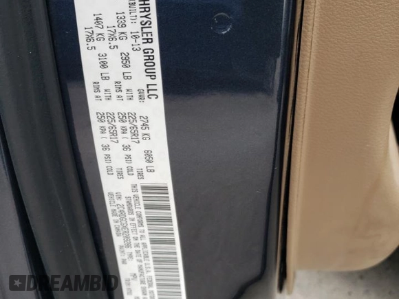 2014 Dodge Grand Caravan SXT with VIN 2C4RDGCGXER209286, listed as a Copart auction lot 51536975 with 173,821 mi miles and Salvage Title. Bid and sale history available at DreamBid. Image 15.