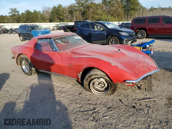 1972 Chevrolet Corvette with VIN 1Z37K2S501379, listed as a Copart auction lot 88223115 with 49,405 mi miles and Salvage title. Bid and sale history available at DreamBid. Image 4.