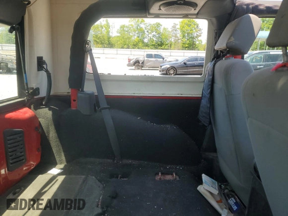 2008 Jeep Wrangler X with VIN 1J4FZ24188L607332, listed as a Copart auction lot 54507785 with 184,153 mi miles and Salvage title. Bid and sale history available at DreamBid. Image 10.