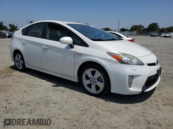 2013 Toyota Prius One with VIN JTDKN3DU1D5627145, listed as a Copart auction lot 62222195 with 197,656 mi miles and Salvage title. Bid and sale history available at DreamBid. Image 4.