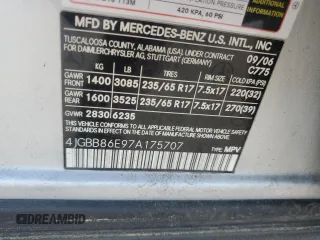 2007 Mercedes-Benz M 350 с VIN 4JGBB86E97A175707, выставлен на аукционе Copart как лот 61335595 с пробегом 202 108 миль миль и Чистый • Clean title. История ставок и продаж доступна на DreamBid. Изображение 13.