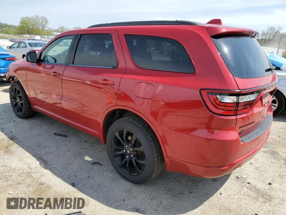 2019 Dodge Durango GT z VIN 1C4RDJDG4KC599432, wystawiony jako Copart lot #56140425 z przebiegiem 107 614 mil mil oraz Szkoda całkowita • Salvage title. Historia ofert i sprzedaży dostępna na DreamBid. Obrazek 2.