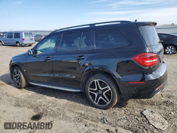 2018 Mercedes-Benz GLS 550 with VIN 4JGDF7DE1JB092087, listed as a Copart auction lot 44409285 with 102,280 mi miles and Salvage title. Bid and sale history available at DreamBid. Image 2.