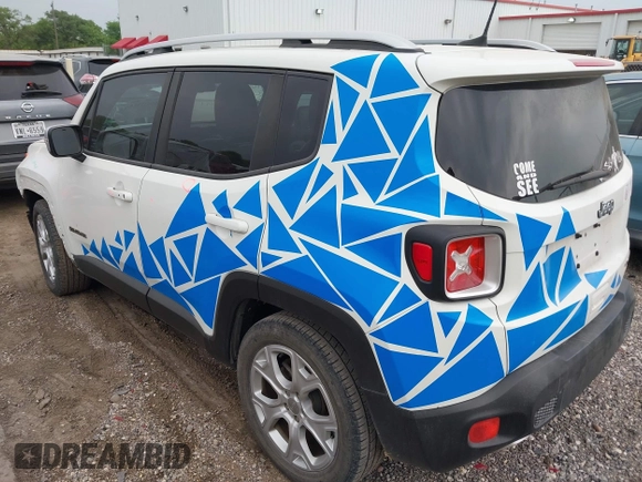 2018 Jeep Renegade Limited with VIN ZACCJADBXJPH47709, listed as a IAAI auction lot 41937185 with 61,456 mi miles and . Bid and sale history available at DreamBid. Image 3.