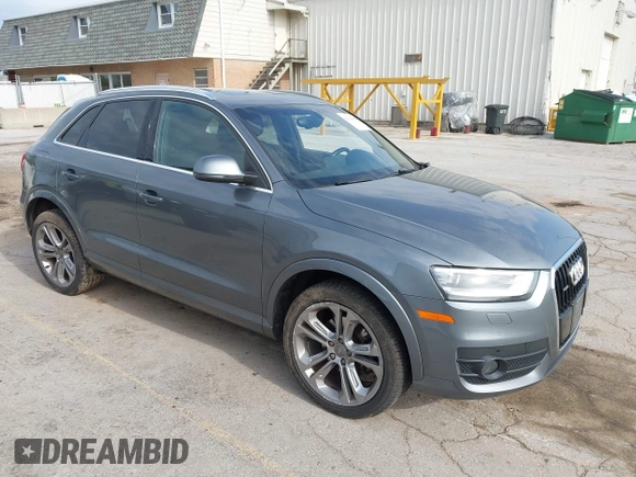 2015 Audi Q3 Prestige with VIN WA1GFCFS9FR007776, listed as a IAAI auction lot 42126928 with 110,981 mi miles and . Bid and sale history available at DreamBid. Image 1.
