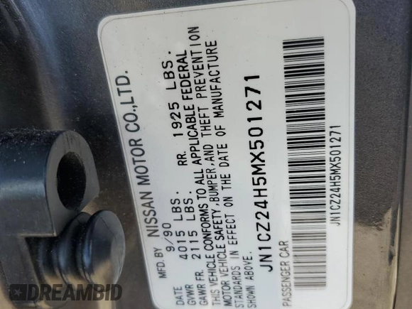 1991 Nissan 300ZX z VIN JN1CZ24H5MX501271, wystawiony jako Copart lot #68443814 z przebiegiem Nie podano mil oraz Tytuł czysty. Historia ofert i sprzedaży dostępna na DreamBid. Obrazek 13.