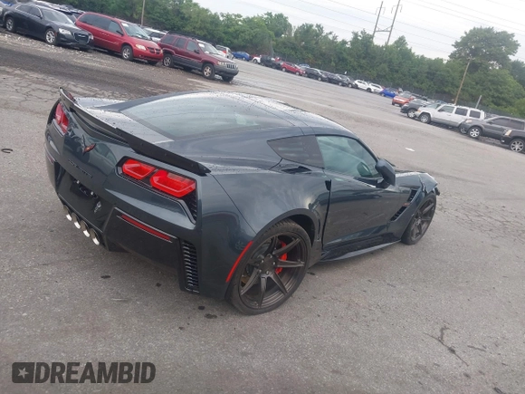 2019 Chevrolet Corvette Grand Sport 2LT with VIN 1G1YY2D7XK5117033, listed as a IAAI auction lot 42702384 with 11,994 mi miles and . Bid and sale history available at DreamBid. Image 4.