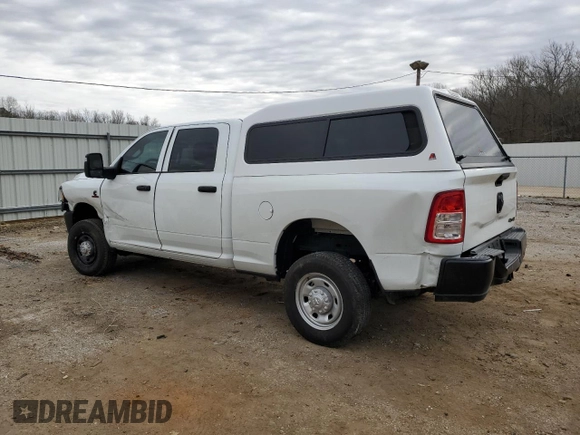 2024 Ram 2500 Tradesman with VIN 3C6UR5CL2RG368092, listed as a Copart auction lot 47011285 with 7,102 mi miles and Salvage title. Bid and sale history available at DreamBid. Image 2.