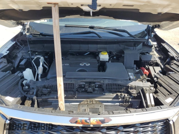 2023 Infiniti QX60 Luxe with VIN 5N1DL1FRXPC359333, listed as a Copart auction lot 62105425 with 18,033 mi miles and Salvage title. Bid and sale history available at DreamBid. Image 12.