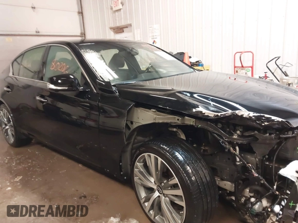 2021 Infiniti Q50 Signature Edition with VIN JN1EV7CR8MM751195, listed as a IAAI auction lot 41580206 with 42,251 mi miles and . Bid and sale history available at DreamBid. Image 14.
