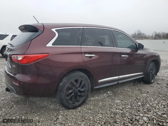 2013 Infiniti JX35 with VIN 5N1AL0MMXDC305384, listed as a Copart auction lot 50425845 with 0 mi miles and Clean Title. Bid and sale history available at carsss.com. Image 3.