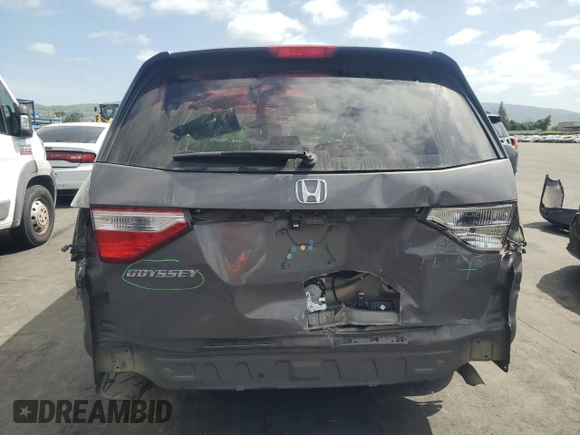 2013 Honda Odyssey EX-L with VIN 5FNRL5H60DB071498, listed as a Copart auction lot 53368995 with 135,318 mi miles and Salvage Title. Bid and sale history available at carsss.com. Image 6.