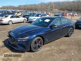 2023 Genesis G70 3.3T with VIN KMTG54TE7PU124124, listed as a IAAI auction lot 41755337 with 15,120 mi miles and . Bid and sale history available at DreamBid. Image 17.
